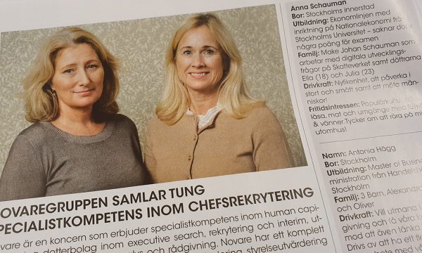 Anna Schauman och Antonia Hägg