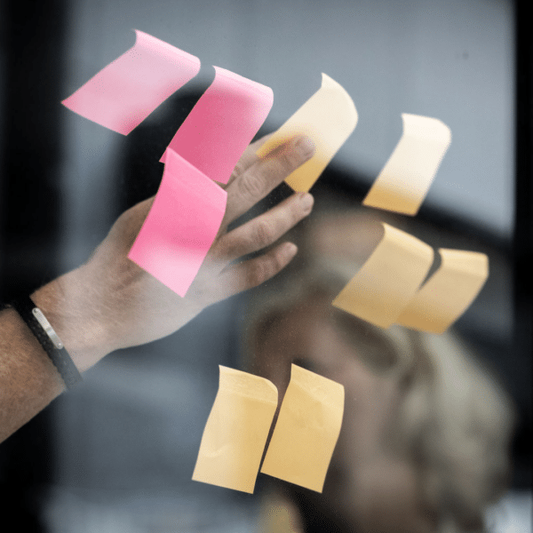 Workshop med postits Novare