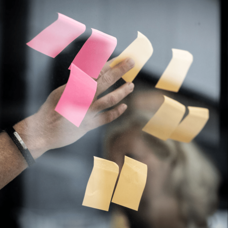 Workshop med postits Novare