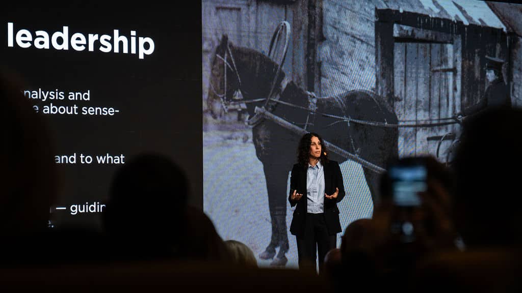 Amy Loutfi på Novare Leaderships event