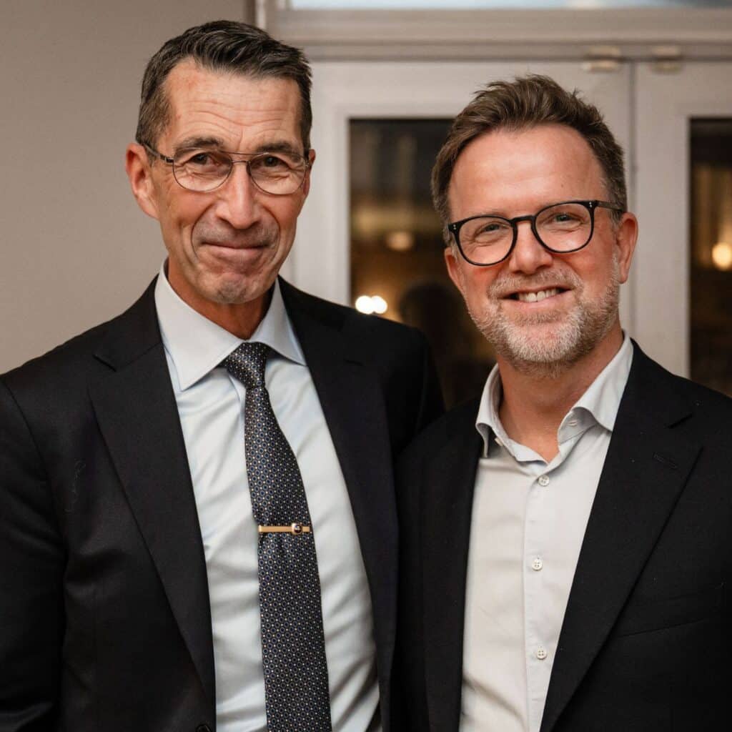 Porträttbild på Micael Bydén och Lars Häggström, foto Sara Rossi