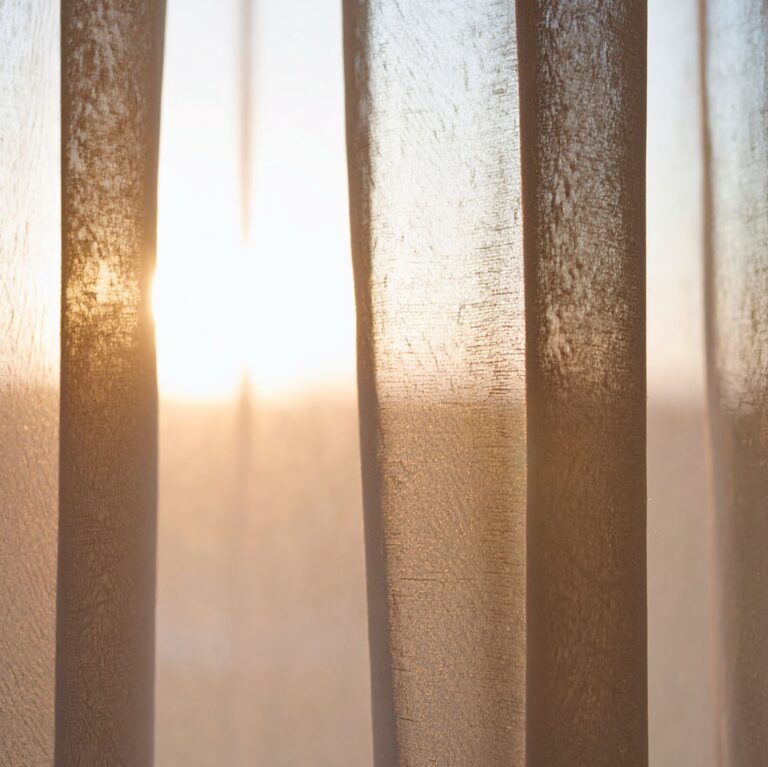 Sunshine through curtain symbolism hope