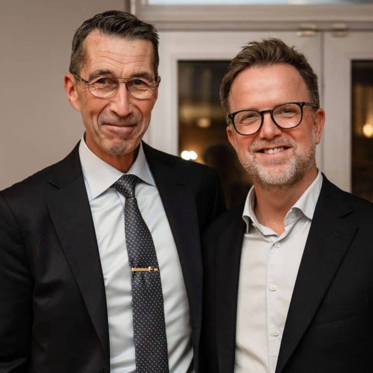 Porträttbild på Micael Bydén och Lars Häggström, foto Sara Rossi